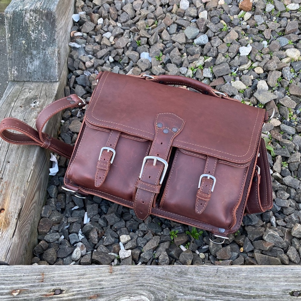Saddleback Leather Co. Thin Front Pocket Briefcase
